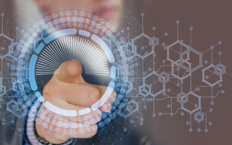 Business cybersecurity and data privacy concept with digital security interface on touch screen